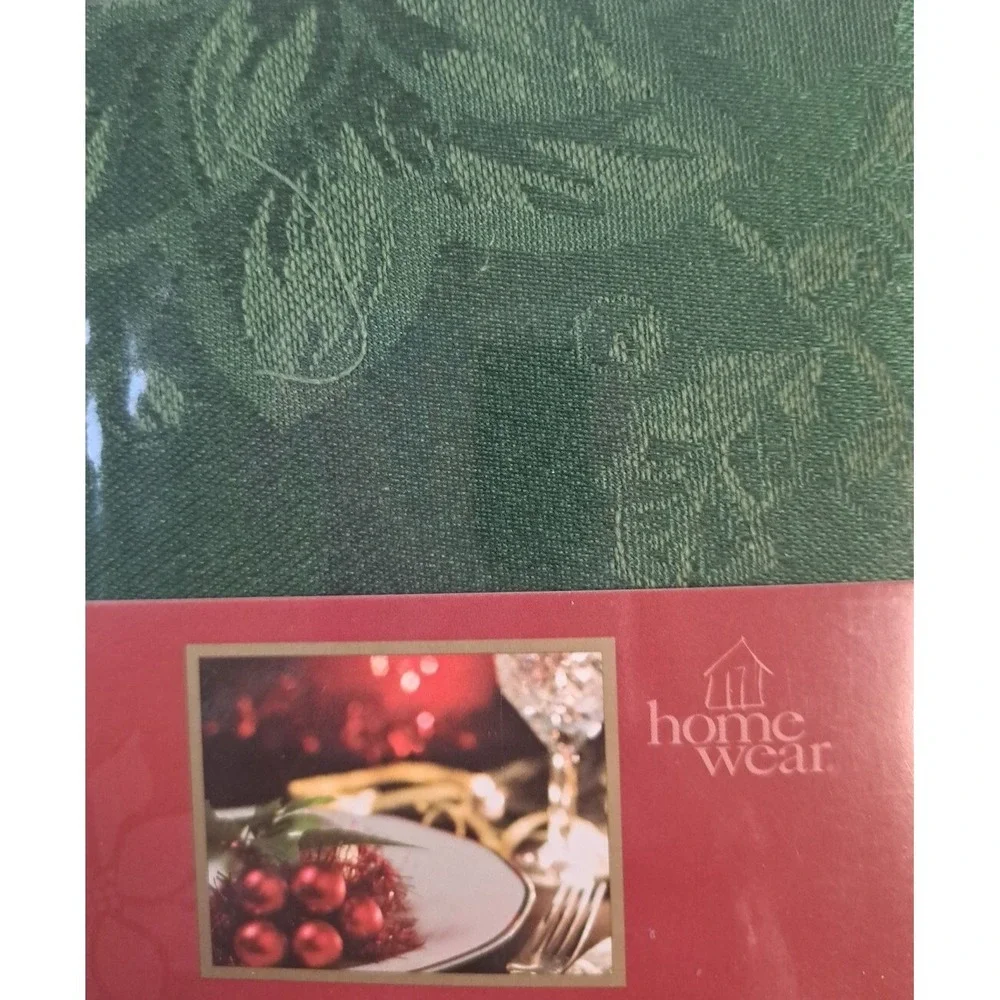 Macy's Homewear Dinner Party Noel Napkins Set of 4 Green 18x18